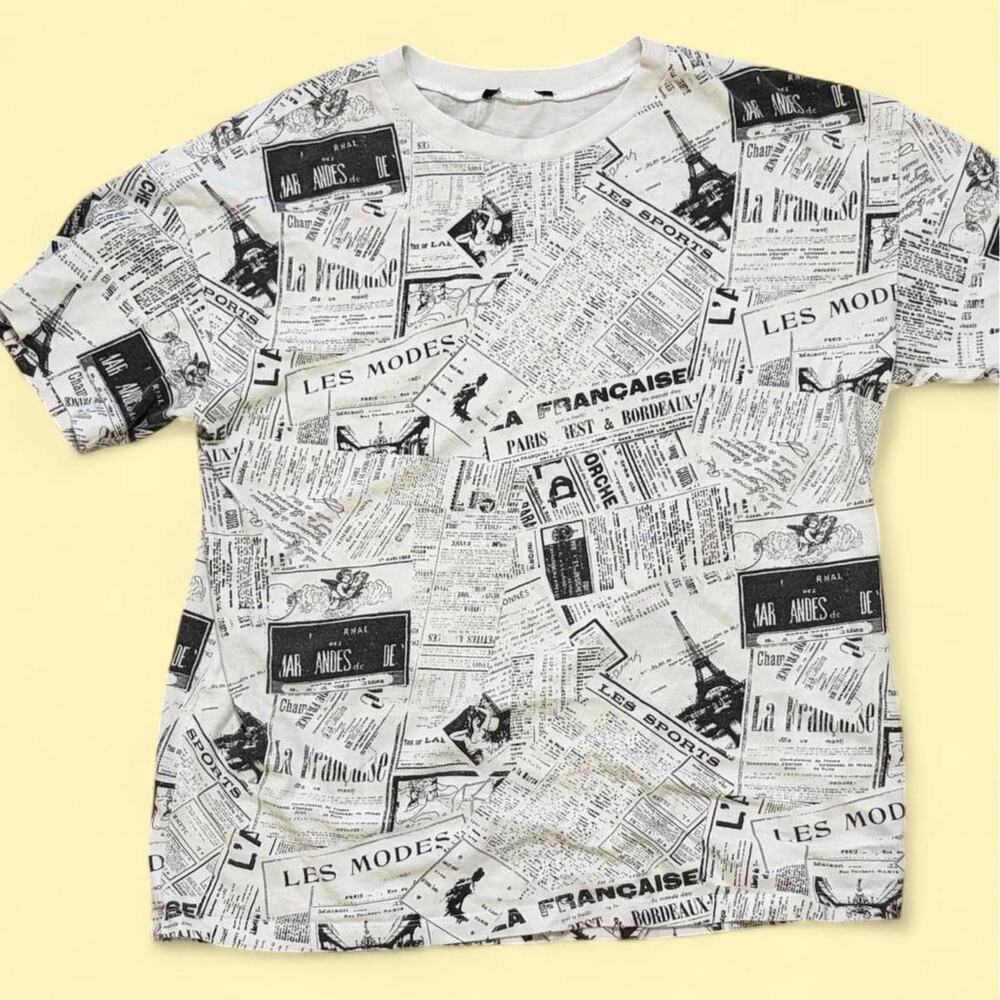 Forever 21 newspaper t side
